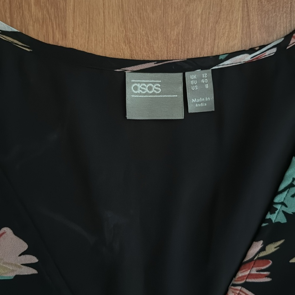 ASOS Black Floral Maxi Dress - Picture 2 of 3